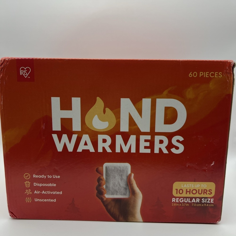 60 Pieces Hand Warmers Disposable Long-Lasting Up to 10 Hours for Warm Hands